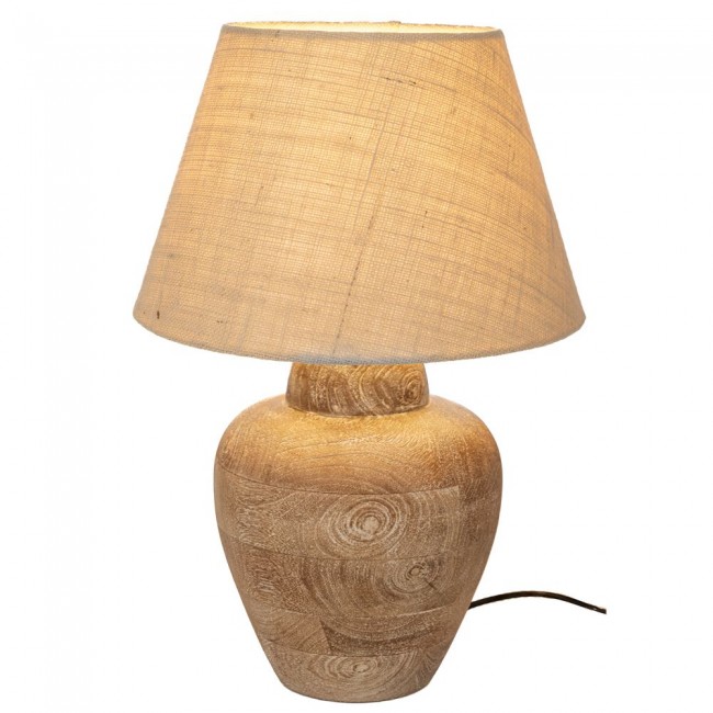 ΛΑΜΠΑΤΕΡ ΑΠΌ ΞΥΛΟ MANGO ΕΠΙΤΡΑΠΕΖΙΟ ΜΕ ΜΠΕΖ ΚΑΠΕΛΟ Φ20Χ47ΕΚ ΚΑΠΕΛΟ(Φ28)