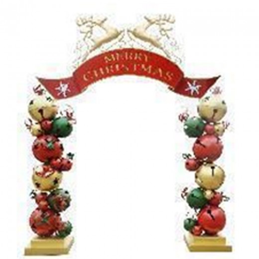 ΜΕΤΑΛΛΙΚΗ ΚΑΜΑΡΑ ΜΕ ΚΟΥΔΟΥΝΙΑ MERRY CRHISTMAS 263Χ55Χ309ΕΚ