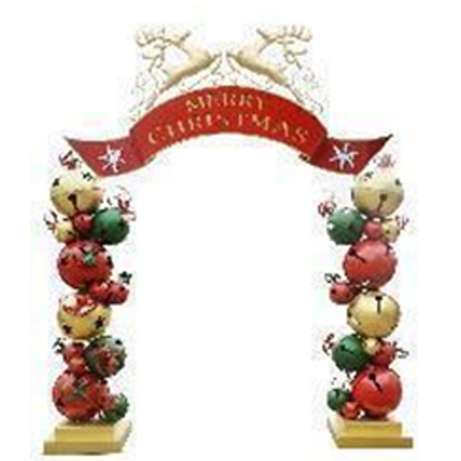ΜΕΤΑΛΛΙΚΗ ΚΑΜΑΡΑ ΜΕ ΚΟΥΔΟΥΝΙΑ MERRY CRHISTMAS 263Χ55Χ309ΕΚ