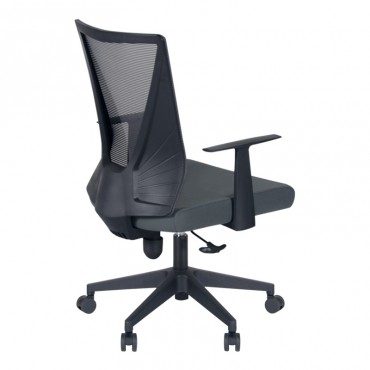 Καρέκλα γραφείου Parker Megapap με ύφασμα Mesh σε χρώμα γκρι 61x59x94/105εκ.