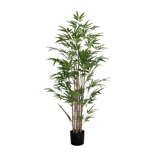 Διακοσμητικό φυτό Bamboo I σε γλάστρα Inart πράσινο pp Υ150εκ