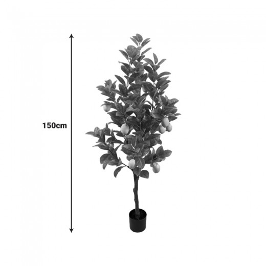 Διακοσμητικό φυτό Lemon tree σε γλάστρα Inart πράσινο pp Υ150εκ