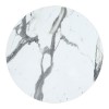 Επιφάνεια τραπεζιού Melody pakoworld HPL λευκό μαρμάρου 60x60εκ πάχους 12mm