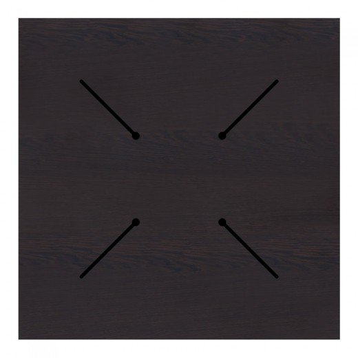 Επιφάνεια τραπεζιού Portico pakoworld HPL wenge 69x69εκ πάχους 12mm