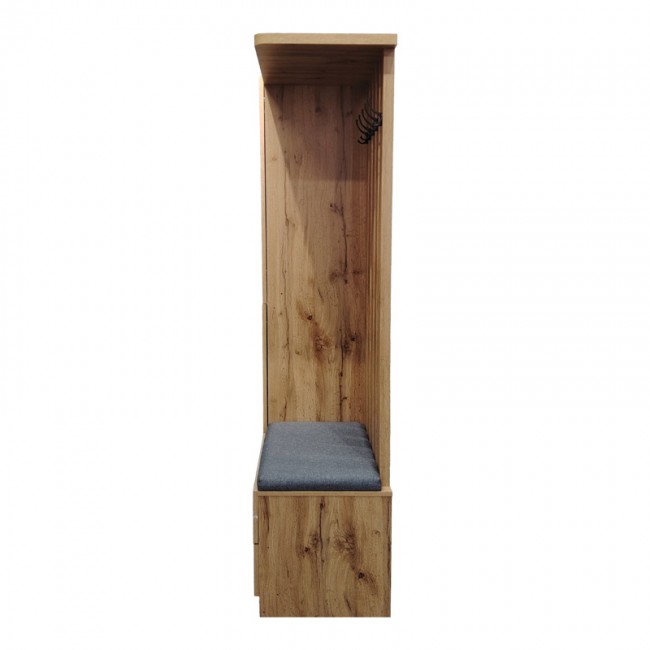 Έπιπλο εισόδου Zomie pakoworld σε oak απόχρωση 131x41.5x180.4εκ