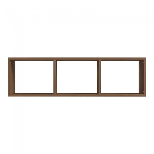 Ραφιέρα τοίχου Mikoro pakoworld σε φυσική απόχρωση 90x22x25.6εκ