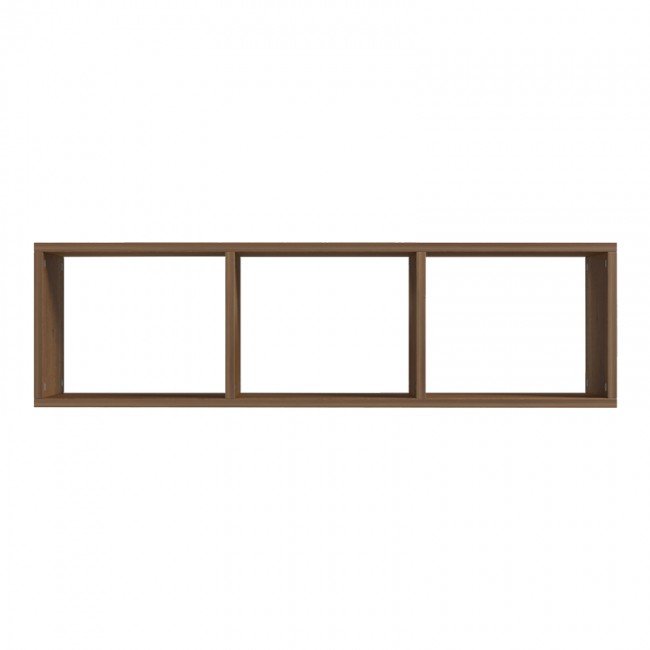 Ραφιέρα τοίχου Mikoro pakoworld σε φυσική απόχρωση 90x22x25.6εκ