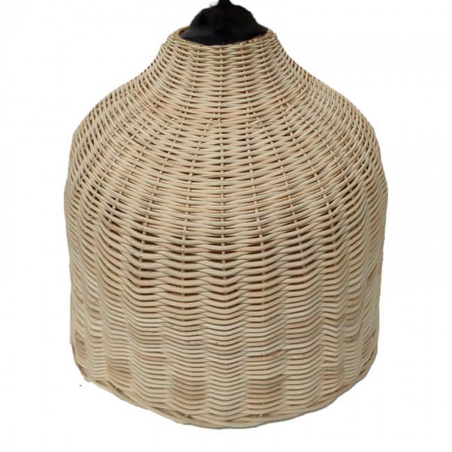 Φωτιστικό οροφής Ziquel Inart rattan σε φυσική απόχρωση Φ42x89εκ