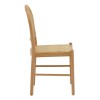 Καρέκλα Alessia pakoworld ξύλο οξιάς-rattan φυσικό 43x44x89εκ