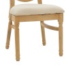 Καρέκλα Canco pakoworld φυσικό rubberwood-φυσικό rattan 50x53x98εκ