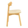 Καρέκλα Clareta pakoworld rubberwood-σχοινί σε φυσική απόχρωση 53x55x79εκ