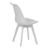 Καρέκλα Gaston I pakoworld PP-PU σε λευκή απόχρωση 48.5x53.5x81.5εκ