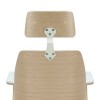 Καρέκλα γραφείου διευθυντή Fern pakoworld PU λευκό-plywood φυσικό