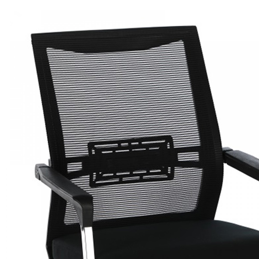 Καρέκλα γραφείου επισκέπτη Chromatic pakoworld μέταλλο-mesh μαύρο