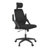 Καρέκλα γραφείου Peja pakoworld mesh ύφασμα μαύρο 58x60x107-117εκ