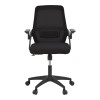 Καρέκλα γραφείου Reji pakoworld mesh ύφασμα μαύρο 58x60x89-99εκ