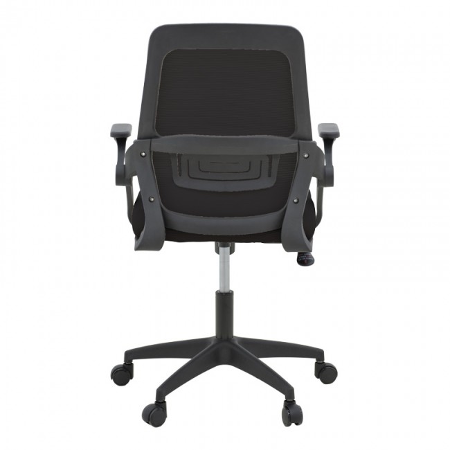 Καρέκλα γραφείου Reji pakoworld mesh ύφασμα μαύρο 58x60x89-99εκ