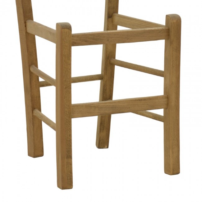 Καρέκλα καφενείου Χιαστή pakoworld καρυδί ξύλο 42x40x89εκ