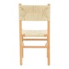 Καρέκλα Oarvine pakoworld φυσικό rubberwood-φυσικό σχοινί 46x52x88εκ