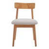 Καρέκλα Tullo pakoworld rubberwood σε φυσική απόχρωση 46x45x78εκ