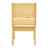 Καρέκλα Winslow pakoworld rubberwood-rattan σε φυσική απόχρωση 46x58x80εκ