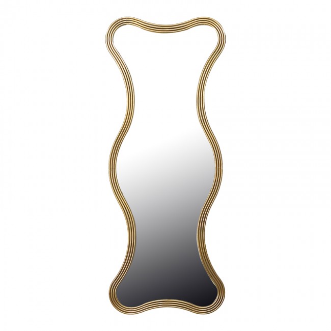 Καθρέπτης Boulen Inart μέταλλο σε χρυσή απόχρωση 51x2x126εκ