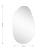 Καθρέπτης Frameless 2 pakoworld  50x1.2x85εκ