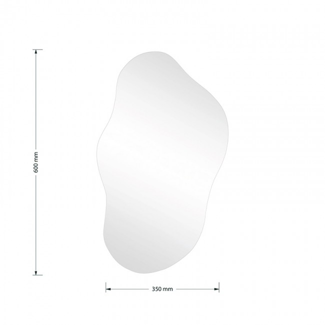 Καθρέπτης Ιrregular 2 pakoworld 35x1x60εκ