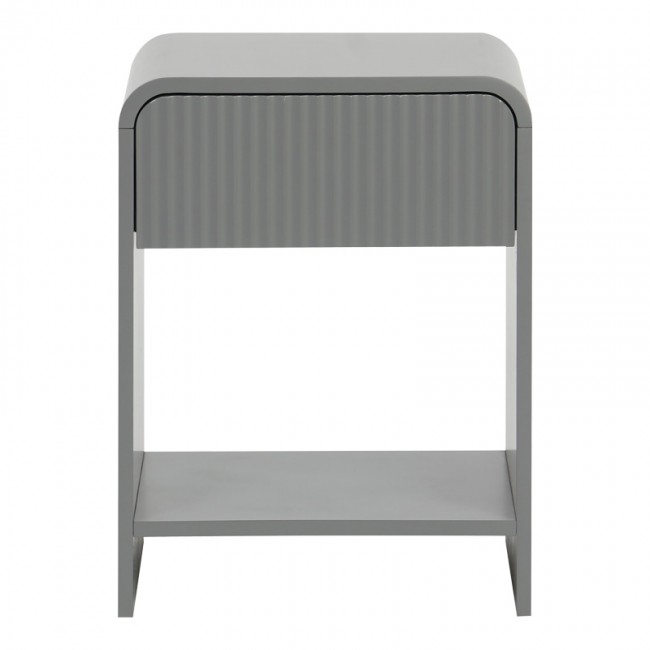 Κομοδίνο Zeplen pakoworld MDF σε γκρι απόχρωση 40x40x53εκ