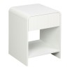 Κομοδίνο Zeplen pakoworld MDF σε λευκή απόχρωση 40x40x53εκ