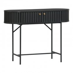 Κονσόλα Zakro pakoworld MDF-μέταλλο σε μαύρη απόχρωση 100x35x75εκ