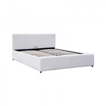 Κρεβάτι Dellia pakoworld με αποθηκευτικό χώρο pu λευκό 120x200εκ Κρεβάτι Dellia pakoworld με αποθηκευτικό χώρο pu λευκό 120x200εκ