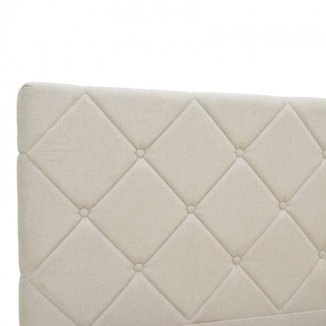 Κρεβάτι Dreamie pakoworld με αποθηκευτικό χώρο ύφασμα μπεζ 160x200εκ