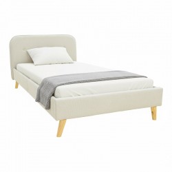 Κρεβάτι LumiLux pakoworld ύφασμα σε μπεζ απόχρωση 100x200εκ Κρεβάτι LumiLux pakoworld ύφασμα σε μπεζ απόχρωση 100x200εκ