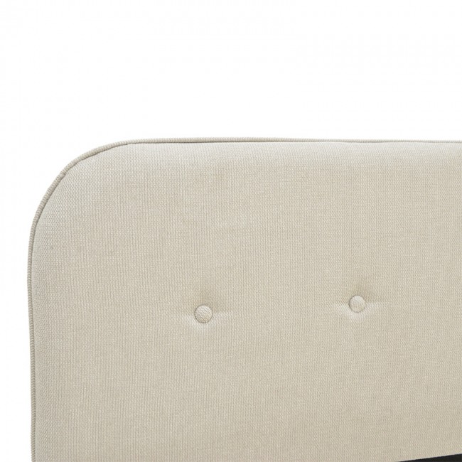 Κρεβάτι LumiLux pakoworld ύφασμα σε μπεζ απόχρωση 100x200εκ