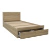 Κρεβάτι Olympus pakoworld με συρτάρι σε φυσική απόχρωση 120x200εκ