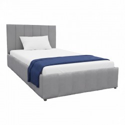 Κρεβάτι Snuggle pakoworld με αποθηκευτικό χώρο βελούδο γκρι 120x200εκ Κρεβάτι Snuggle pakoworld με αποθηκευτικό χώρο βελούδο γκρι 120x200εκ