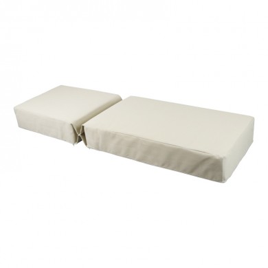 Μαξιλάρι Vertian pakoworld textilene σε μπεζ απόχρωση 58x194x20εκ