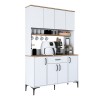 Ντουλάπια κουζίνας Cordie pakoworld λευκό μελαμίνης 120x40x184.2εκ