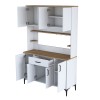 Ντουλάπια κουζίνας Cordie pakoworld λευκό μελαμίνης 120x40x184.2εκ