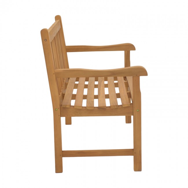 Καναπές Nat pakoworld teak ξύλο σε φυσική απόχρωση 120x57x96εκ
