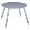 Παιδικό τραπεζάκι Playful pakoworld γκρι-φυσικό Φ60x43.5εκ