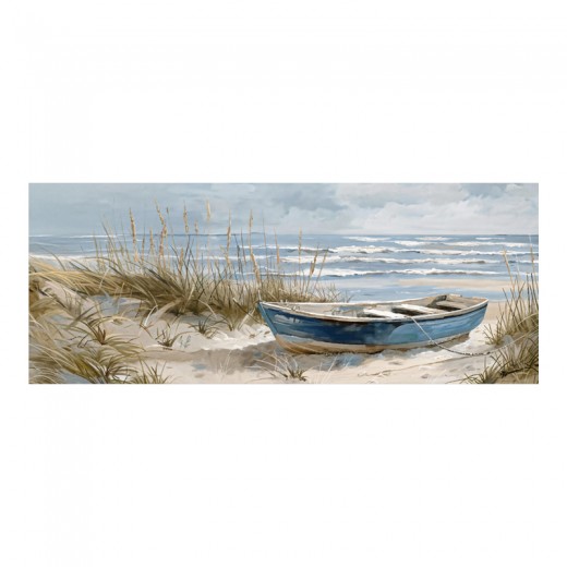 Πίνακας σε καμβά Barcu I Inart με πλαίσιο 150x3.5x60εκ