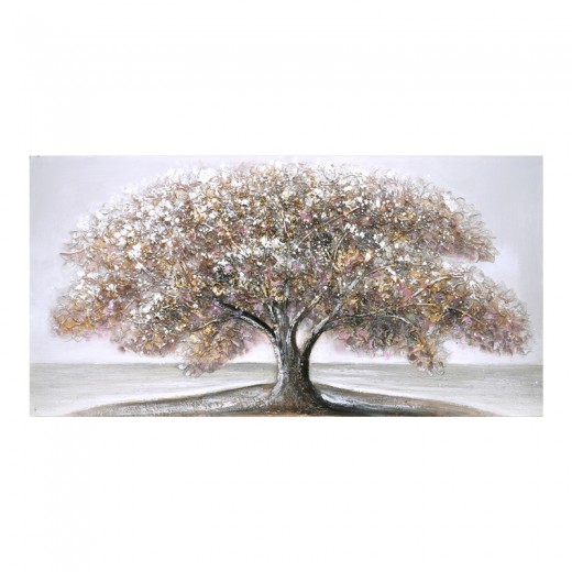 Πίνακας σε καμβά Forestree II Inart 120x3x60εκ