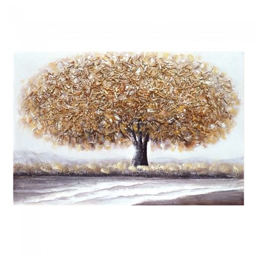 Πίνακας σε καμβά Forestree 3D Inart 90x3x60εκ