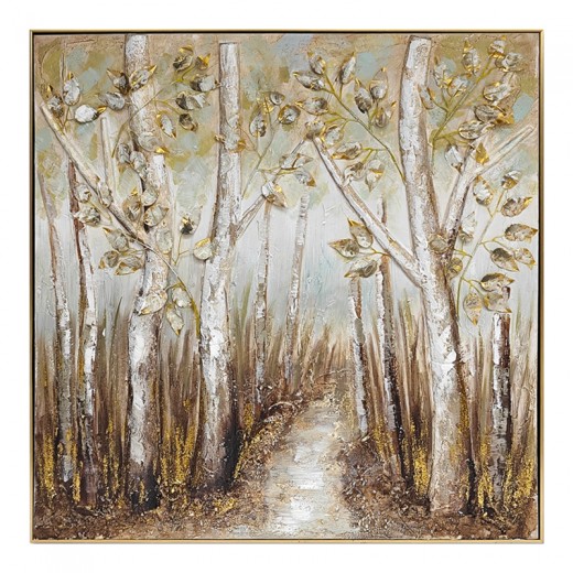 Πίνακας σε καμβά Leambre II 3D Inart 102x4.5x102εκ
