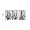 Πίνακας σε καμβά Yelkan Ι Inart με πλαίσιο 120x3.5x60εκ