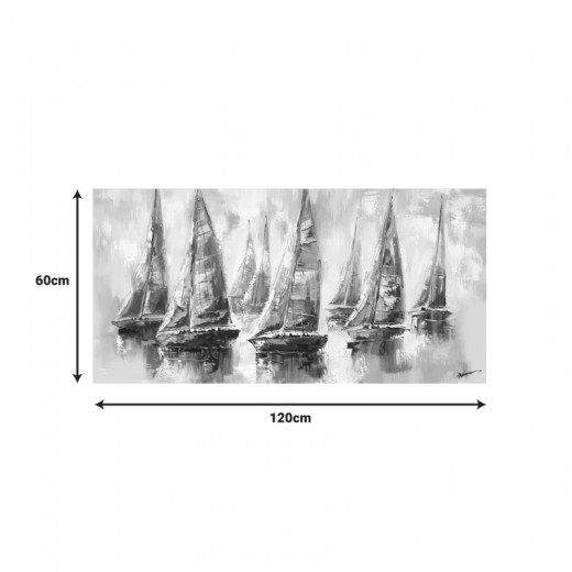 Πίνακας σε καμβά Yelkan Inart με πλαίσιο 120x3.5x60εκ