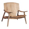 Πολυθρόνα Brazin pakoworld φυσικό teak ξύλο 67x76x78.5εκ