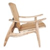Πολυθρόνα Brazin pakoworld φυσικό teak ξύλο 67x76x78.5εκ